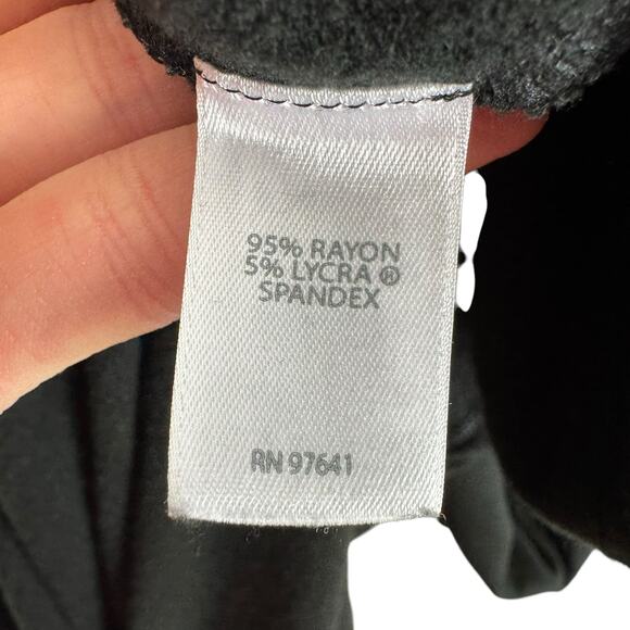 J. Jill Wearever Collection Blue Black Striped Stretchy Knit 3/4 Sleeve Dress XL - Picture 4 of 5